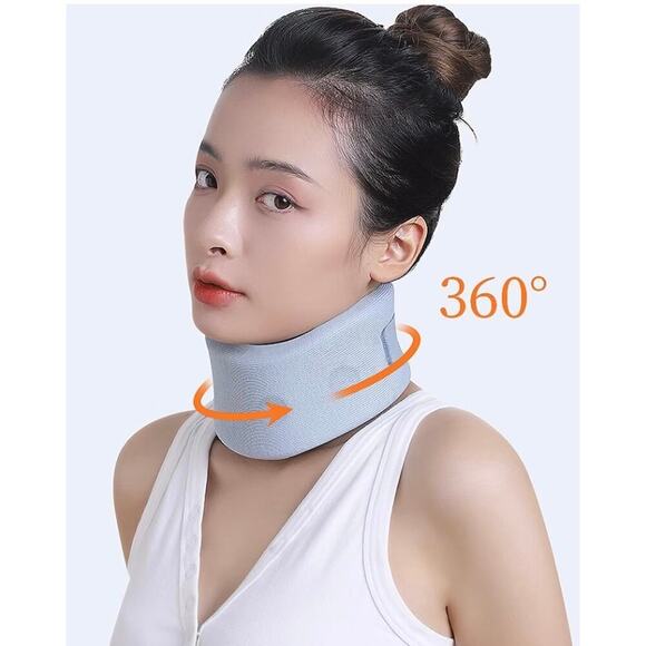 Neck Brace for Sleeping, Soft Foam Cervical Collar for Neck Pain and Support (M) - Picture 2 of 8
